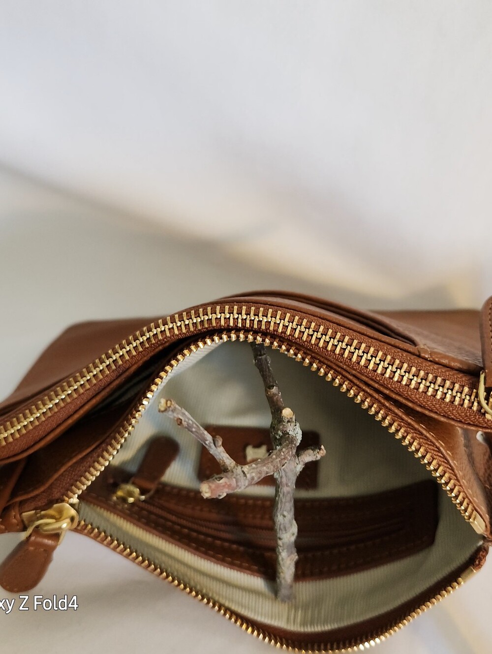 RADLEY LONDON Tan Leather Crossbody Bag with Gold Hardware - Picture 7 of 11